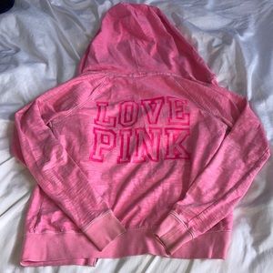 Love Pink Small sweatshirt zip up color pink